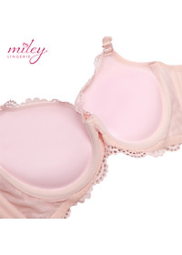 Áo Ngực Nâng Ngực Ren Nữ Mút Dày 4cm Active Miley Lingerie - Hồng BRL14001