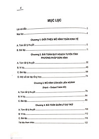 Bài tập mô hình toán kinh tế (Dành cho sinh viên các trường đại học, cao đẳng khối Kinh tế)