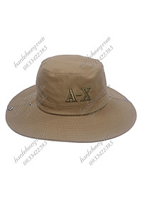 Mũ tai bèo nam thêu chữ A-X nón tai bèo lính vành rộng giúp chống nắng tốt với chất liệu vải cotton tốt mềm mại dễ thấm