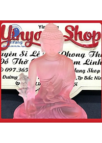 Tượng Phật Dược Sư Lưu Ly Màu Hồng 10cm