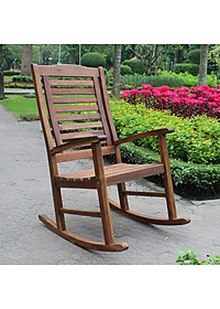 Ghế thư giãn sân vườn - ban công gỗ tự nhiên (giao màu ngẫu nhiên)
