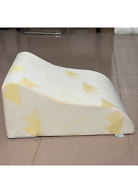 Gối kê chân chống giãn tĩnh mạch YOROKOBI cao 25cm dành cho người đau nhức chân, tiểu đường, tê bì, vọp bẻ, kiến bò, mẹ bầu phù chân tích nước - hàng thương hiệu - MÀU VÀNG KIM TƠ LỤA