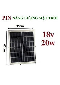Tấm 35 x 45cm pin năng lượng mặt trời 20w sạc bình ắc quy