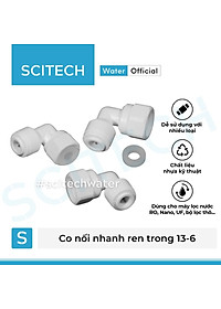 Co nối nhanh ren trong 13/21 ra dây 6 hoặc ren trong 21 ra dây 10 dùng trong máy lọc nước - Hàng chính hãng