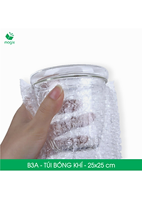 B3A - 25x25 cm - 100 Túi bóng khí chống sốc đóng hàng - Túi gói hàng, bọc chống sốc, xốp chống sốc