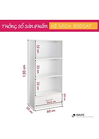 Giá sách gỗ công nghiệp thiết kế đẹp SMLIFE Bodcat
