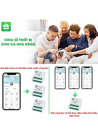 Công tắc Hunonic Mini wifi điều khiển từ xa từ công tắc thường thành công tắc thông minh