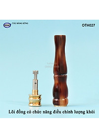 Tẩu bằng sừng sành điệu (OTH027) Thanh lọc, có lõi điều chỉnh hơi - HAHANCO