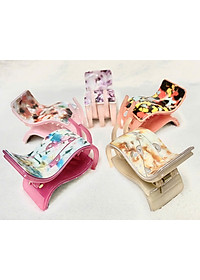 Kẹp tóc càng cua 2 lớp đính hột xoàn xịn - Kẹp tóc thời trang Hàn Quốc cao cấp