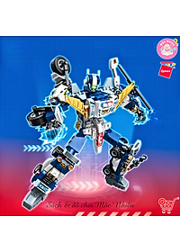 Đồ Chơi Xếp Hình Lắp Ráp Qman 41104 - Cảnh sát biến hình (453 mảnh ghép) Dành Cho Các Bé Trên 6 Tuổi