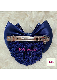 Kẹp lưới bới tóc búi tóc hoạ tiết cao cấp (9)