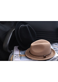 Mũ Phớt Nam Lông Cừu Cao Cấp, Nón Fedora Phong Cách Cổ Điển MP049