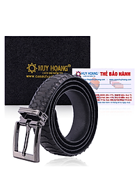 Thắt Lưng Nữ Da Trăn VIP Huy Hoàng HT5313 - Đen