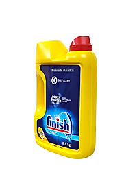Combo rửa bát Finish: Bột Classic can 2,5kg, Nước làm bóng chai 400ml, Muối hộp 1,5kg - Chính Hãng.