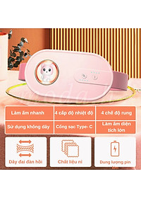 Đai Chườm Nóng, Máy Massage Giảm Đau Bụng Kinh  - Hỗ Trợ Chống Lão Hoá Da Sau Sinh