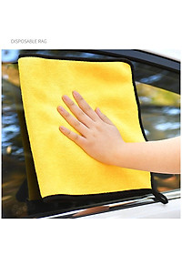 Khăn lau tay nhà bếp siêu thấm có móc treo chất liệu mềm mịn an toàn, màu vàng xanh xám