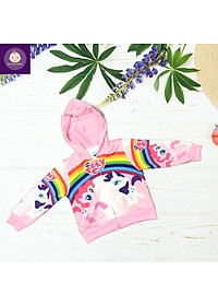 Áo khoác bé gái hình Pony từ 11-43kg - Áo khoác Elsa - PONY - Thun cotton da cá in 3D cực chất