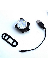 Đèn Hậu Xe Đạp 3 Bóng Đèn Sau Xe Đạp Giúp Cảnh Báo Đạp Xe/Chạy Bộ Ban Đêm Sạc USB Mai Lee
