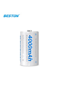 Pin C sạc Beston 4000mAh - Vỉ 2 pin cỡ trung dùng cho thiết bị gia đình, thiết bị điện tử - hàng nhập khẩu