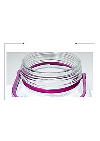 Bình ngâm rượu thủy tinh Nắp tím 8 Lít ngâm sâm, đinh lăng, táo mèo, nấm linh chi, hoa quả