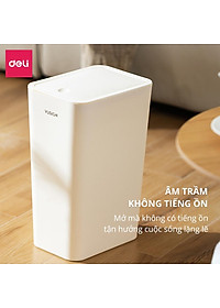 Thùng Rác Nắp Bật Nhấn Nút Thông Minh Deli - Tiết Kiệm Không Gian Nhựa PP Nguyên Sinh Hạn Chế Mùi Hôi Kháng Khuẩn Sọt Rác Văn Phòng Nhà Bếp - 1108 1109