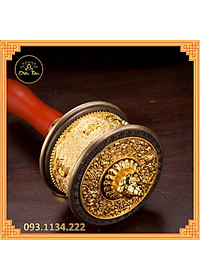 Kinh luân cầm tay Tây Tạng có chứa câu chú Om Mani Padme Hum