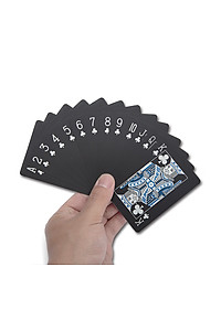 Bộ Bài Tây Poker Nền Đen Cao Cấp Chọn Màu – Bài Tây Đen Bằng Nhựa PVC Chống Thấm Nước Chống Gập Hàng Chính Hãng Amalife