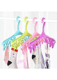 Móc treo có kẹp 8 chiếc giúp phơi khăn tay, tất, găng tay, khăn len... rất tiết kiệm diện tích - nội địa Nhật Bản 