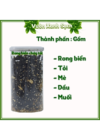 Rong biển cháy tỏi 100G / Không cay không ớt / Thương hiệu Vườn Xanh Sạch