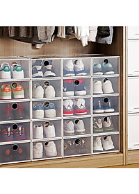 Combo 5 Hộp Đựng Giày Nhựa Cứng Trong Suốt ,Tháo Lắp Dễ Dàng 