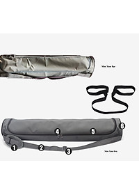 Thảm Yoga Cao Su Định Tuyến PU (Tặng kèm Túi đựng Thảm Và Dây Buộc Thảm)