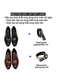 Giày da nam, giày oxford công sở G103 - Da bò Nappa cao cấp