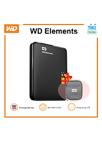 Combo ổ cứng di động WD Elements + túi chống sốc ( màu ngẫu nhiên ) – Hàng Chính Hãng