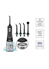  Máy Tăm Nước Cầm Tay Cho Người Niềng Răng LAICA PC4003 - ITALY - 3 Chế Độ - 4 Đầu Phụ - Sạc Pin