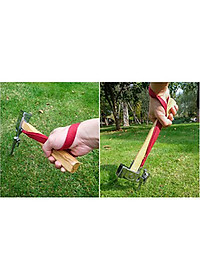 Đồ cắm trại búa đóng cọc lều campingmoon campoutvn du lịch dã ngoại thép đúc xịn glamping A253