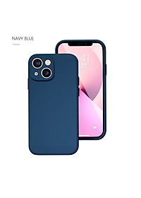 Ốp lưng silicon case cho iPhone 13 Mini chống bám bẩn mặt lưng siêu mềm mịn, có gờ bảo vệ camera - hàng nhập khẩu