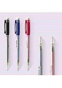 Bút chì kim Pentel Fiesta AX105 (0.5mm) và AX107 (0.7mm) trang bị đầu tẩy 4 màu lựa chọn