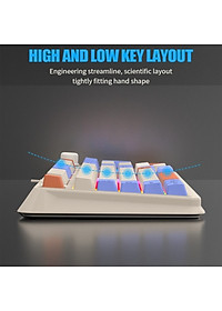 Bàn Phím Led Rainbow Gaming Giả cơ K82 có núm chỉnh âm lượng cho máy tính , laptop hàng nhập khẩu