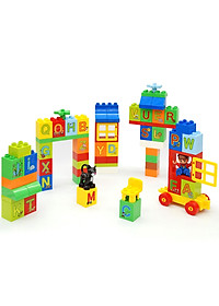 Ghép hình đoàn tàu chữ cái - 62 chi tiết