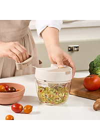 Dụng Cụ Xay Tỏi Ớt LocknLock CKS342BEG, CKS343BEG, CKS344BEG, Hàng Chính Hãng, Kéo Tay - JoyMall