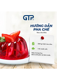 Bột Rau Câu hương Dâu(200g/gói), Bột rau câu (Jelly) giòn dẻo