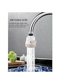 Đầu vòi rửa chén KG03 giúp tiết kiệm nước, có 3 chế độ phun, điều hướng 360 độ tăng áp lực nước gấp 300X(Tặng kèm 2 miếng dán treo đồ trong nhà bếp)- Hàng chính hãng