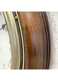 Đồng hồ Rhythm CMH722CR06 Kt 32.0 x 7.0cm, 1.15kg Vỏ gỗ. Dùng Pin.