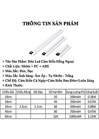 Đèn LED Cảm Biến Hồng Ngoại KUNBE Với Ánh Sáng 3 Màu, Hiệu Ứng Độc Đáo, Nhiều Kích Cỡ, Phù Hợp Trang Trí Tủ Quần Áo, Cầu Thang, Nhà Bếp, Phòng Khách, Phòng Ngủ