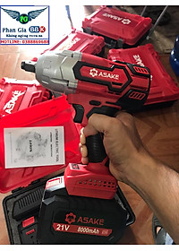 MÁY SIẾT BULONG CAO CẤP ASAKE MỞ ỐC 38mm  PIN 15 CELL 8.0 AH