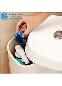 Viên khử mùi tẩy bồn cầu toilet siêu sạch bóng (1 viên), sáp chống ố vàng mùi hôi, diệt sạch vi khuẩn gây hại