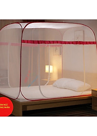 Màn chụp tự bung đỉnh vuông – Mẫu mùng chụp tự bung người lớn chống muỗi gấp gọn