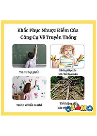 Bảng viết tự xóa LCD 8.5 Inch đơn sắc, đồ chơi giáo dục cho bé thông minh, phát triển trí tuệ OKOMO