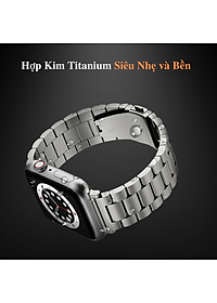 Dây Đeo Thay Thế Titanium Dành Cho Apple Watch Ultra / Apple Watch Series 1-8/SE/SE 2022, Kai.N Titanium Alloy Band - Hàng Chính Hãng