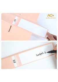 Bìa Còng D2 Switch ON AO+, Nhựa PP/ A4, 2 Nhẫn D (3.5cm/ 5cm)